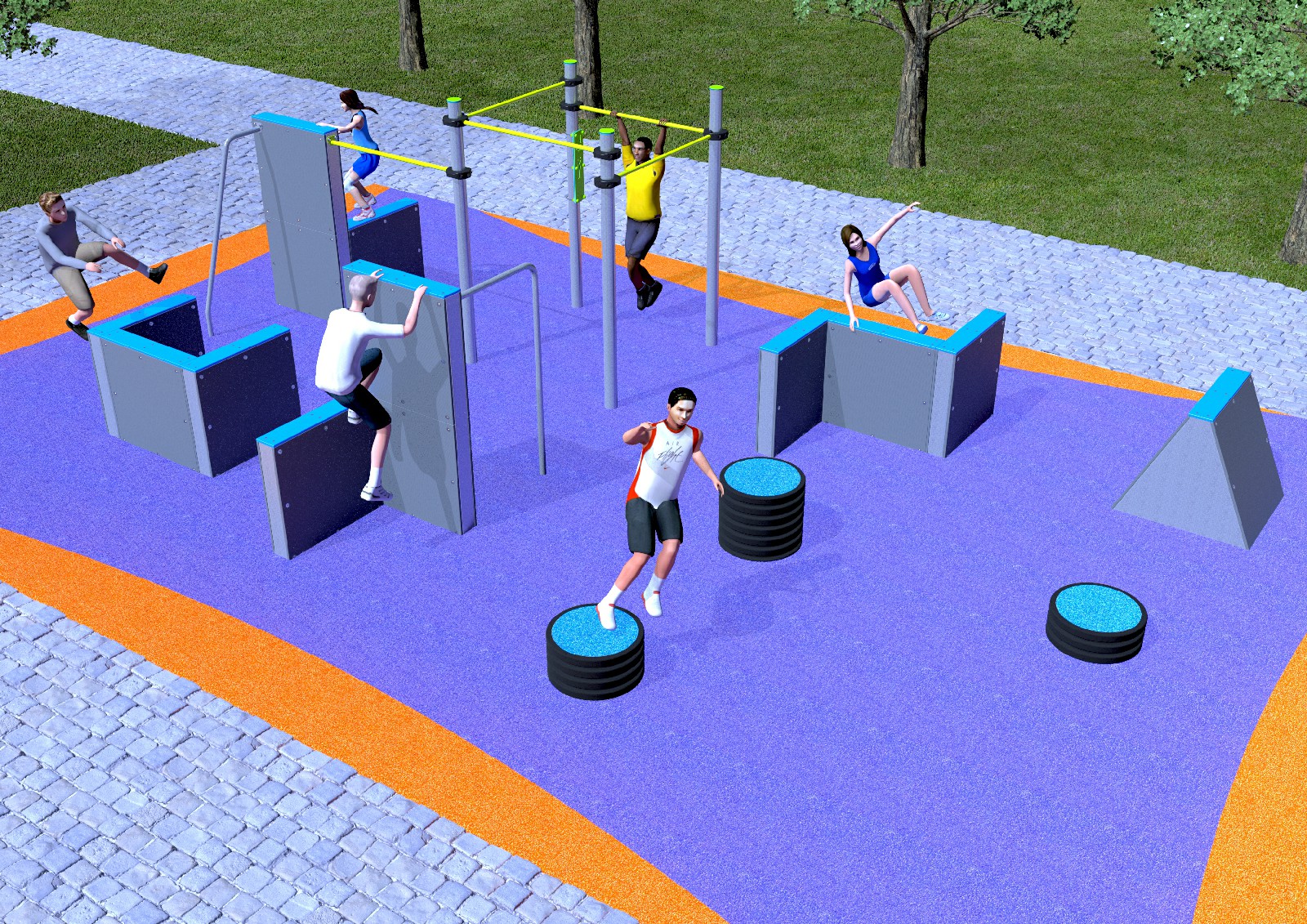 parkour area viena 3d