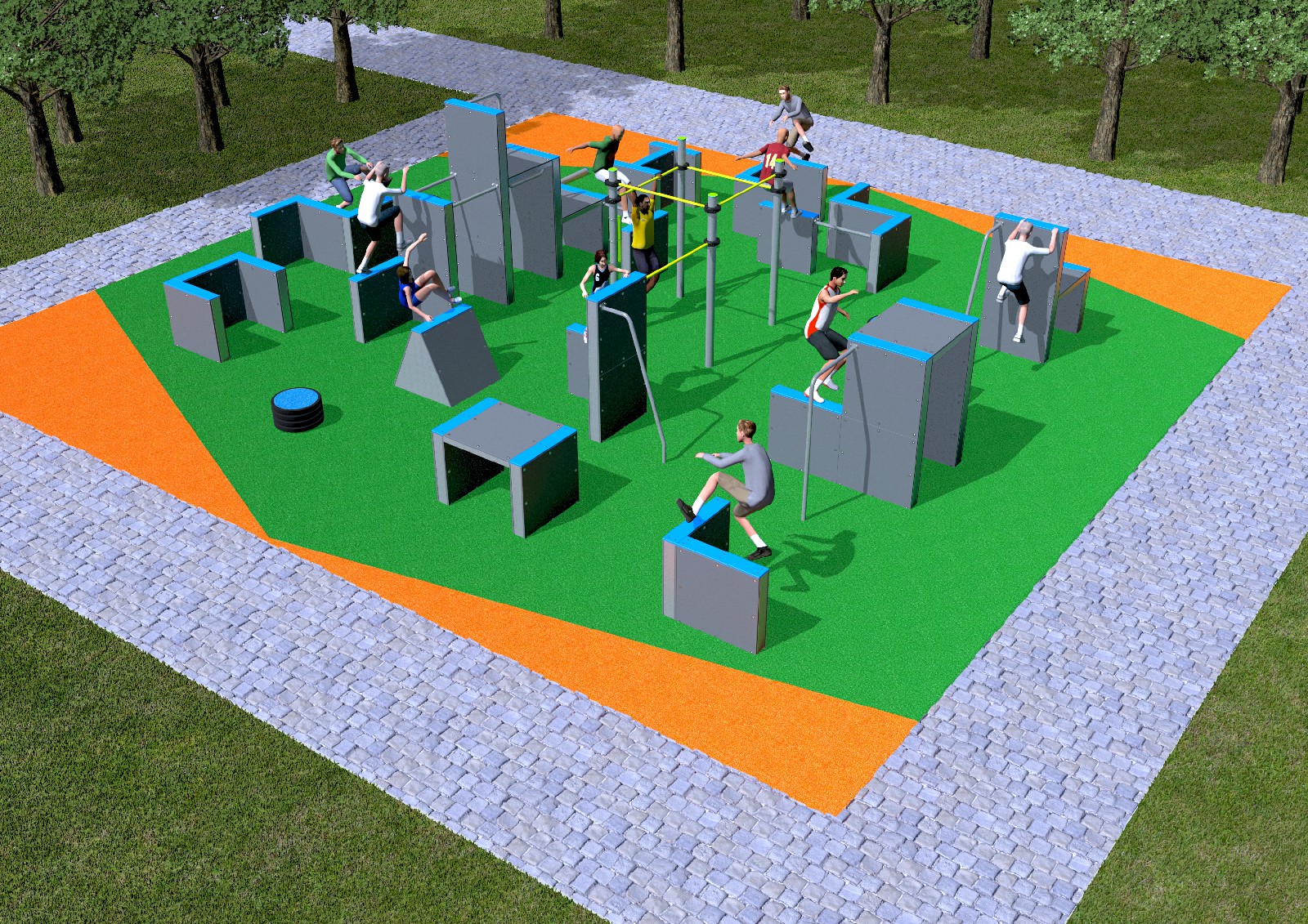 parkour area london 3d