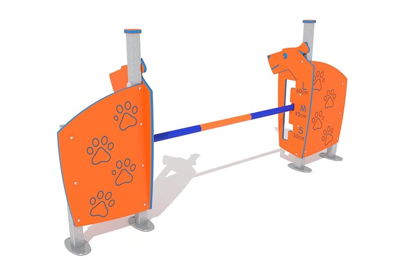valla salto para parque canino agility 3d