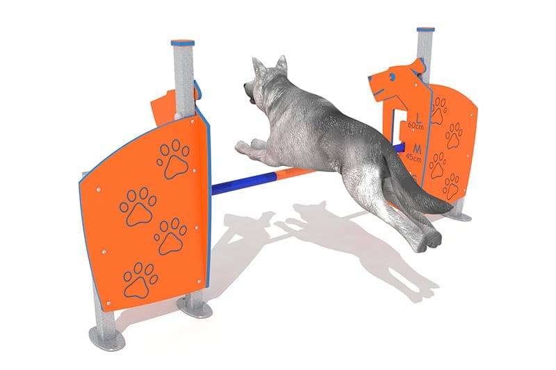 valla salto para parque perros agility 3d