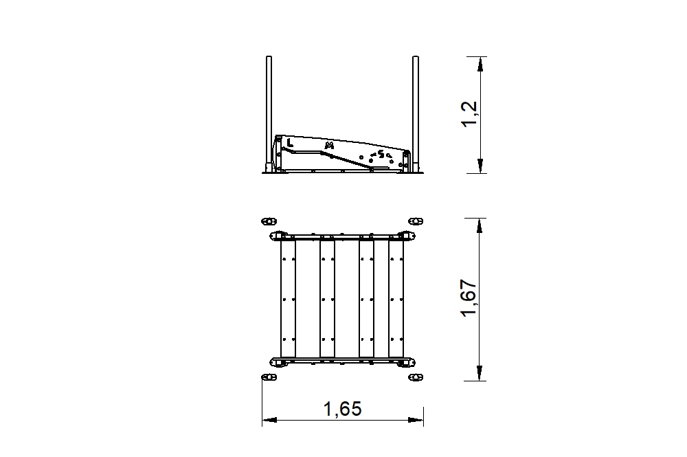 plano valla salto longitud agility exterior 2d