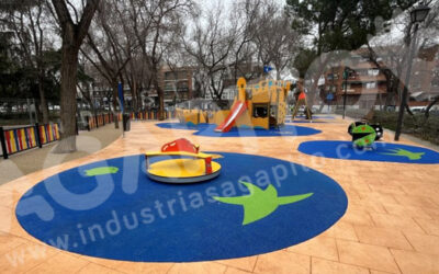Suelos drenantes en parques infantiles: sostenibilidad