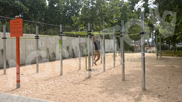Deporte al aire libre en Entrevías (Madrid)