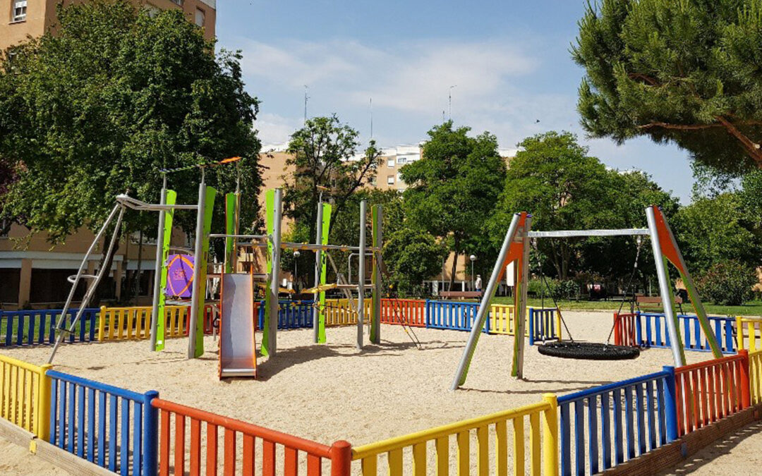 Nuevos juegos infantiles y deportivos de Industrias Agapito en Fuenlabrada