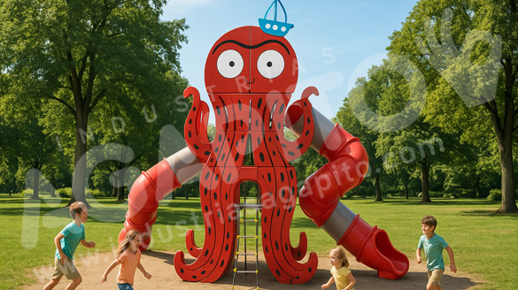 Gran aventura marina con las torres gigantes Ballena y Kraken