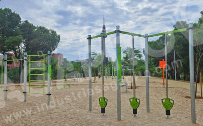 La calistenia llega al Pinar de la Elipa en Madrid