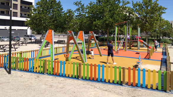Several playgrounds in Zaragoza have been Installed and renovated
