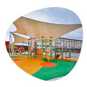 Sombras textiles para parques