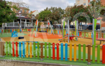 Zaragoza renueva cinco áreas infantiles
